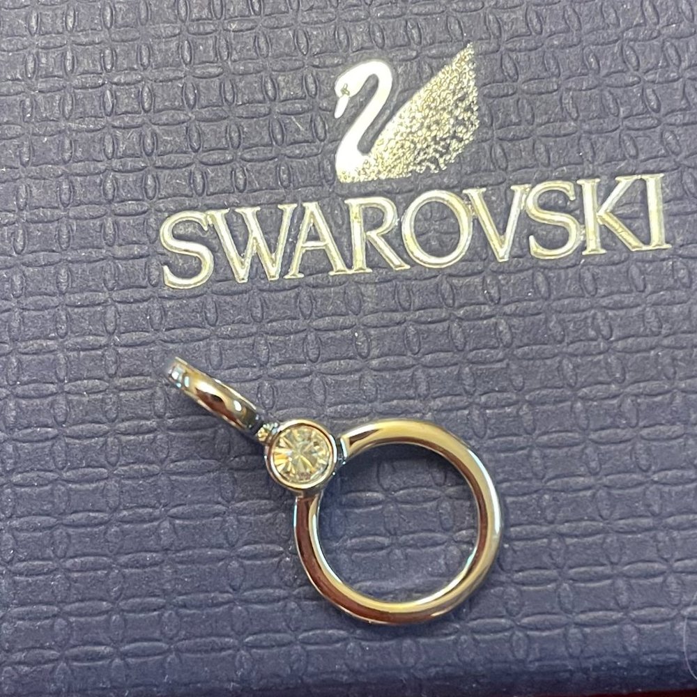 Beautiful Swarovski and crystal charm holder.